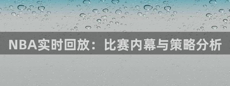 鲸鱼体育在线直播：NBA实时回放：比赛内幕与策略分析